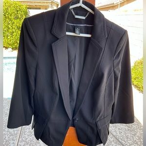 WHBM black peplum jacket.  No flaws. Size 14